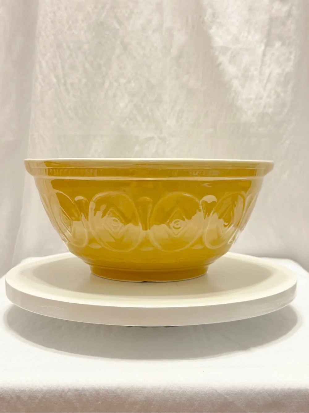 ✨🍂Yellow Ceramic Gripstand Mixing Bowl